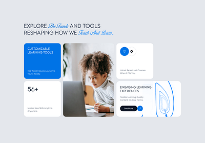 Edtech website UI/UX design education website