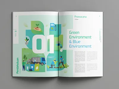 BeFa Sustainability Report 2021 annual report blue book book design cover design ecology financial flat go green graphic design green illustration infographic isometric layout leaf minimalist publication sustainability sustainability report