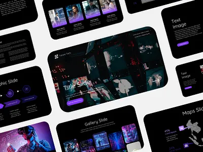 Future Tech Presentation branding design elegant graphic design powerpoint presentation tech technology template