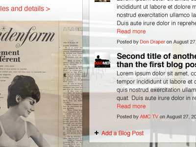 Mad men official community mockup community mad men ning