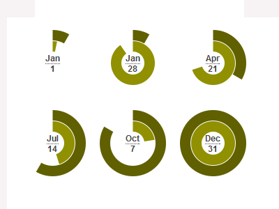 Dates clean infographics simple