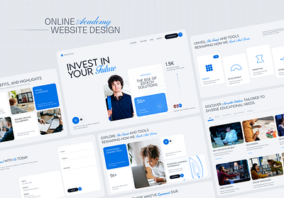Professional Online Academy Landing Pages education website
