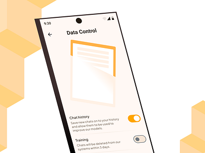 Data Control | History Setting | History illustration amazing ui android mobile app chat history empty figma history illustration history page ios app landing logo mobile site switch trend mobile design ui ux web weball xd