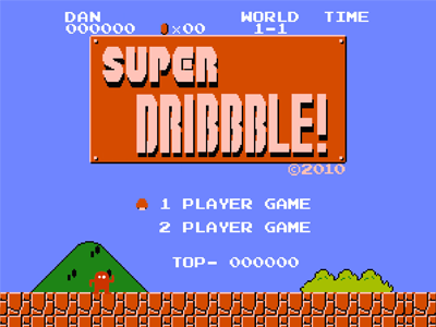 Super Dribbble! blue inmanbait orange super mario bros