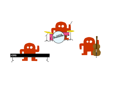 Dribbble Jazz Trio jazz martian rebound