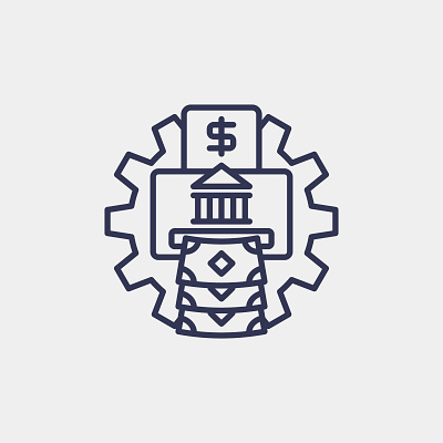 Money Creation icon bank design finance graphic design icon illustration logo money printing vector