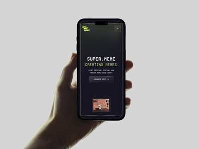 Super.Meme Website Design branding clean coins economy finance fintech fun innovative invest investment marketplace meme mining mockup platform startup token trading ui ux web design