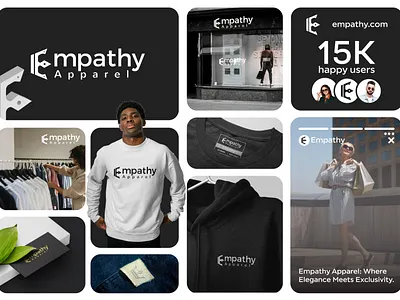 Empathy Apparel Logo Design & Branding apparel brand brand book brand identity branding clothing logo creative design creative logo custom logo elegant design exclusive design fashion branding logo luxury logo minimalist logo modern logo premium clothing refined branding sophisticated style timeless logo unique identity