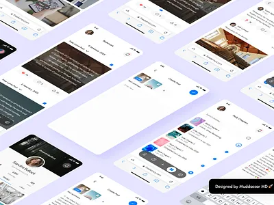 Free Luma - Social Media Mobile Application UI UX Design muddassar md