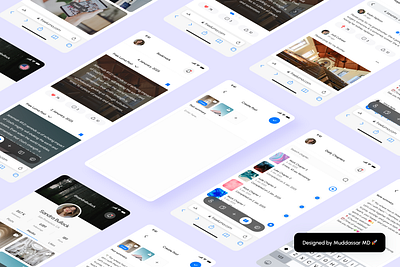 Free Luma - Social Media Mobile Application UI UX Design muddassar md