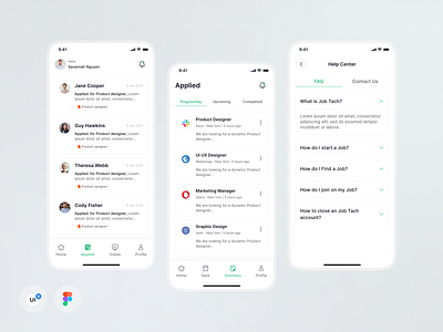 HR & Recruitment Mobile App app apply job choose hire clean design design get applicant get hired hr hr app hr recruitment job job finder job market job post job provider job search mobile app ui ui design uiuxdesign