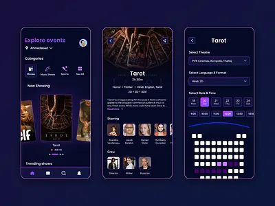 🎟️ Seamless Event Ticket Booking App Design eventbookingapp figma mobileappdesign movieapp uidesign uxdesign