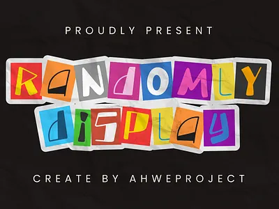 Randomly - Display Font nostalgic vibe