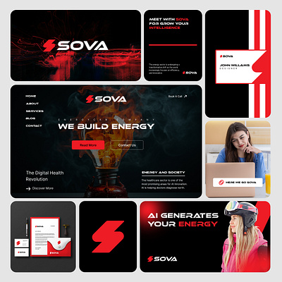 Sova - Brand Guideline & Brand Design. animation brand branding brant identity buy logo graphic design logo logo designer logo maker s logo social media sova ui