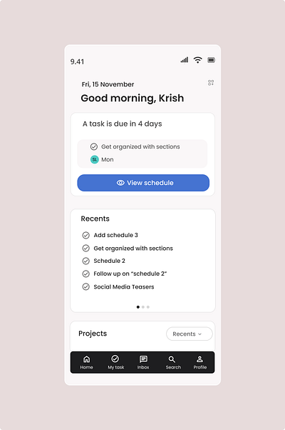 Morning Task Manager figma typography ui ux