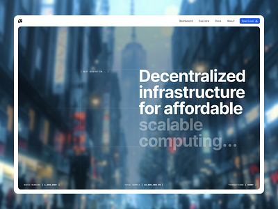 DePIN based website concept blockchain crypto crypto website depin minimalism solana ui design uidesign uxdesign web design web3 website