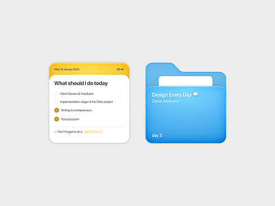 Notes & Folder - UX/UI apple challenge dailyui day3 design designer figma folder notes prototyping ui uidesign userexperience ux uxui webdesign