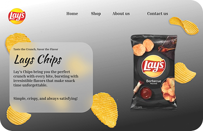 Lays Chips [WEB UI DESIGN] e commerce graphic design lays lays chips ui web design