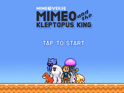 And the Kleptopus King 16bit bakeneko bullet in the blog gaido game grimp grimp reaper iphone jellyfist logo mimeo pixel snowsquatch title screen