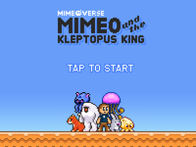 And the Kleptopus King 16bit bakeneko bullet in the blog gaido game grimp grimp reaper iphone jellyfist logo mimeo pixel snowsquatch title screen