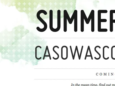 Summer 2010 design text replacement watercolor