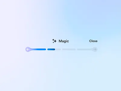 Magic in progress (bar) version 2 app design arrows bar gradient icon progress ui