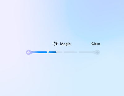 Magic in progress (bar) version 2 app design arrows bar gradient icon progress ui