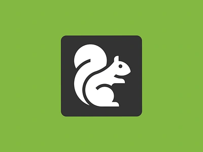 Squirrel branding graphic design logo