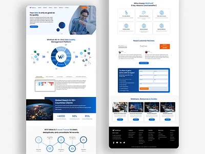 Website Design for WinPure brand branding data management design digital digital art graphic design identity branding modern tech technology ui ui design ui ux ui ux design ux ux design web design website website design