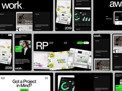 Richard Palmer - Personal Portfolio Responsive Website agency bold branding clean dark design graphic design landing page minimal mobile mobile responsive personal website portfolio responsive ui ui design ui visual design uiux web design website