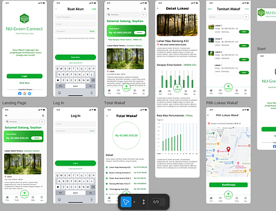 NU-Green Connect Mobile Apps UI/UX Design application design figma graphic design mobile design prototype ui uiux design user experience user interface