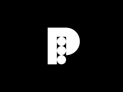 P Lettermark Brand Logo ai blockchain branding crypto cryptocurrency design dots graphic design icon lettermark logo mark minimal p letter p logo simple symbol ui