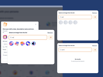 Select an image customicons design empty state iconselection illustration loading state modal searchexperience select select image skeleton skeleton design ui uidesign userexperience userinterface ux uxdesign web app webdesign