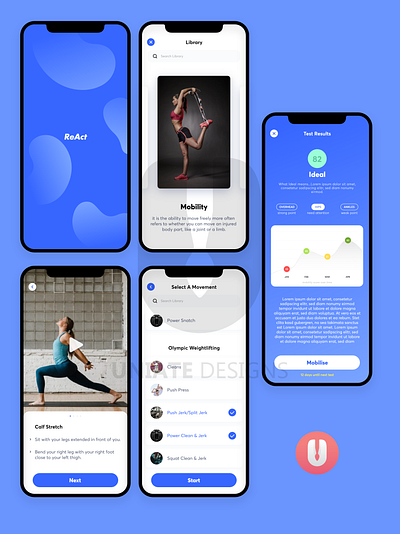 iOS Workout App design ui ux