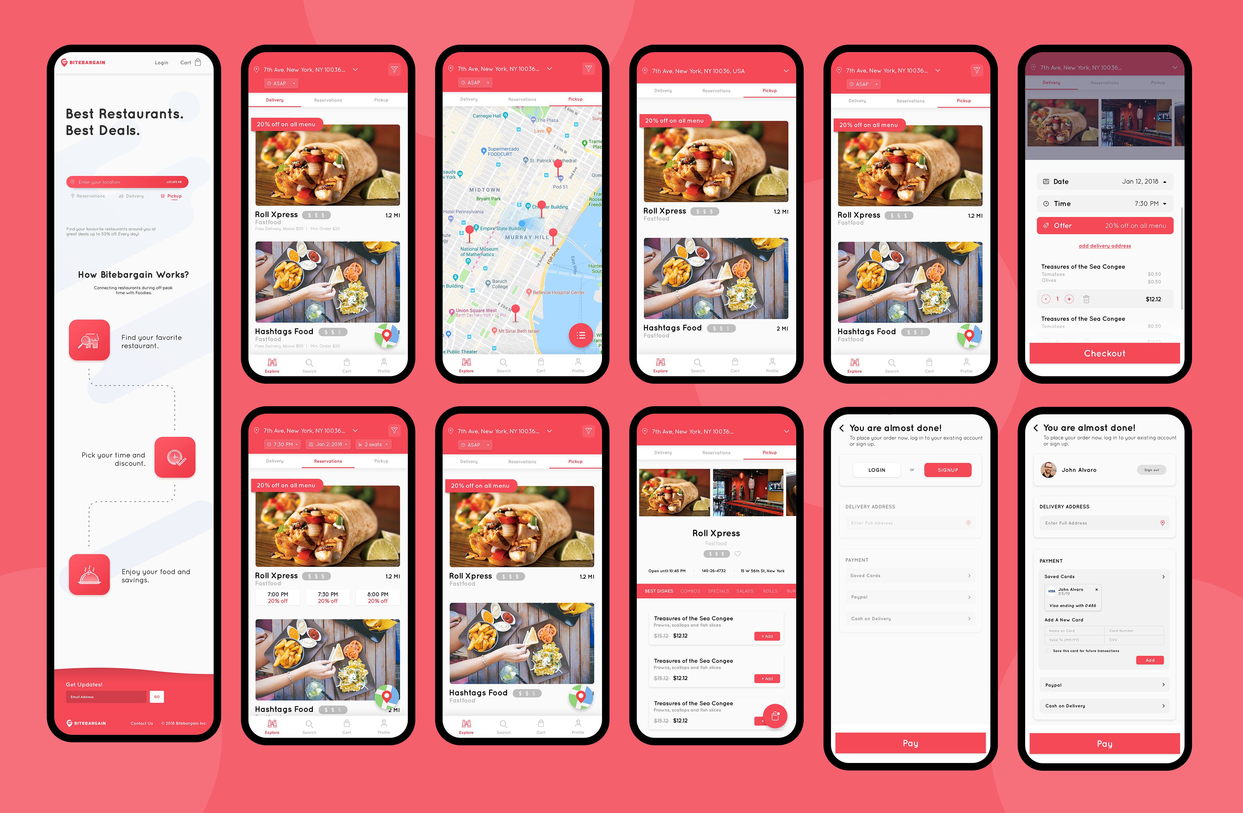 Restaurant App ui ux