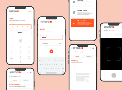 CredoID - Remote Access Control App design ui ux