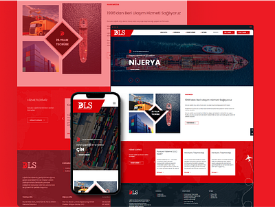 DLS - UI&UX Design clean design dls fullwidth logistics responsive service transport web webdesign white