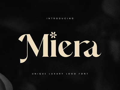 Miera: Redefining Luxury Design ✨ alternative font branding classy creative design elegant excluive font ligature logo luxury minimal modern premium professional sensatype sophisticated stylish typography unique