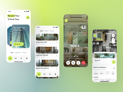 Tourly - Real Estate app mobile real estate ui user interface ux