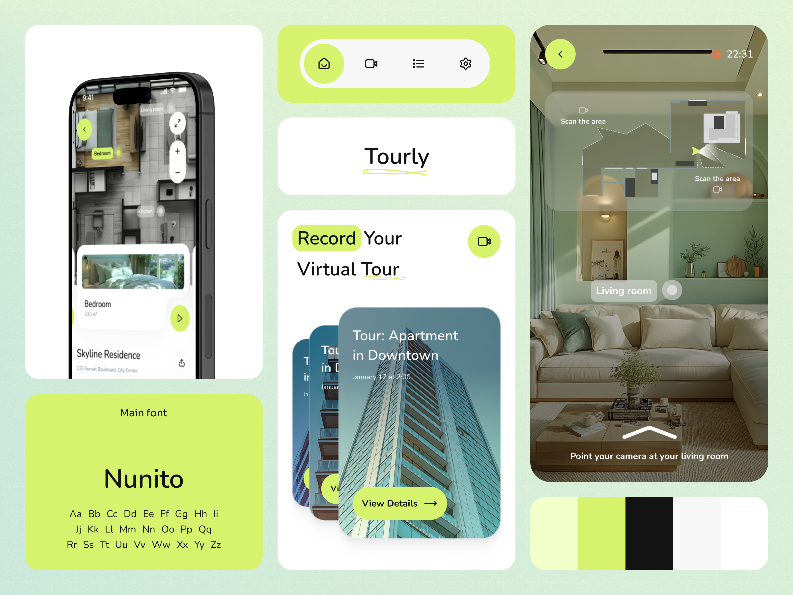 Tourly - Real Estate app mobile real estate ui user interface ux