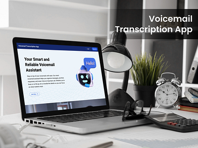 Voicemail Transcription App animation cross platform voicemail app ui