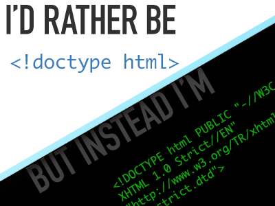 wouldn't you? doctype dribbble html5 rebound reboundgame