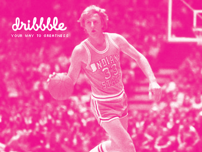 Pink Bird dribbble larry bird basketball pink