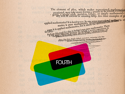 Fourth book cmyk fourth montage print text type