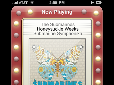Music Marquee iphone lights music red ui