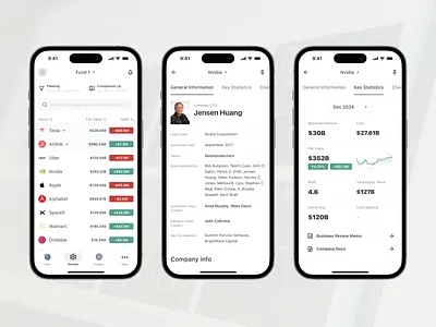 Venture capital fund app amount app assets balance chart company fair value filter fund investment last price mobile ownership portfolio profile statistics stocks uplift venture fund