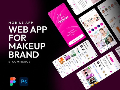 E-Commerce Mobile App appdesign beautyshopping branding design ecommerce store graphic design interactiveui minimalistui mobile app design mobile application personalizedexperience ui