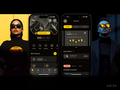 Injecting Style into Dubai's Digital Banking app design banking branding cx dark ui design dubai emirates fashion fashion inspired finance financial fintech liv liv bank ui user experience user interface ux ux design