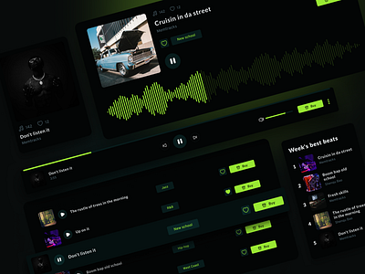 Audio Music Marketplace - Web App audio music marketplace dark design design mobile reality music music marketplace streaming solution themobilereality ui ui design ux ux design web web app web application