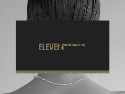 ELEVEN Booking agency agency animation booking logo motion graphics ui webdesign